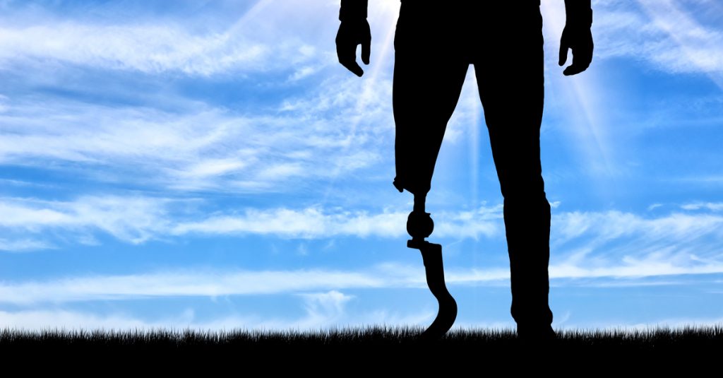 walk with a prosthetic device